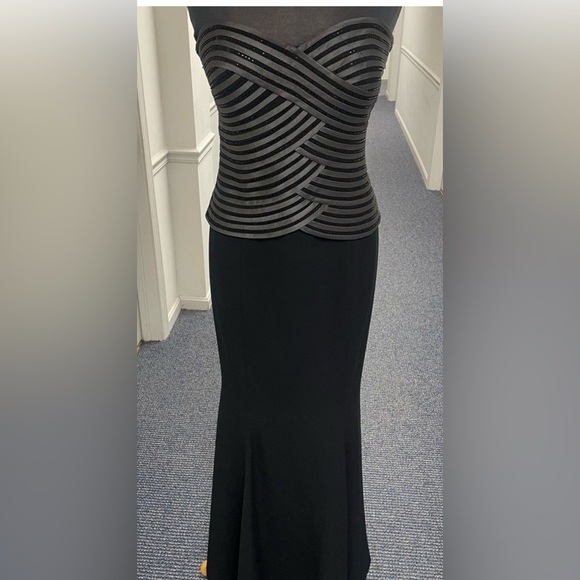 Vintage black strapless Daymor couture dress size 8 - Picture 2 of 7